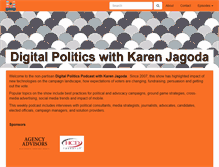 Tablet Screenshot of digitalpoliticsradio.com